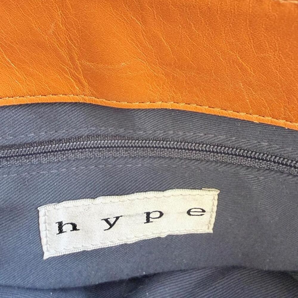 Vintage Y2K Hype Tan Leather Buckle Shoulder Bag - Picture 6 of 8